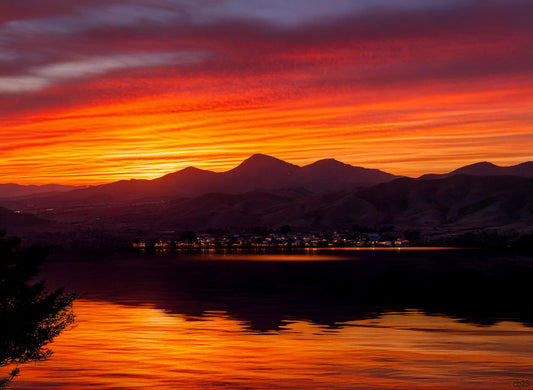 Crimson Hues Over Canberra