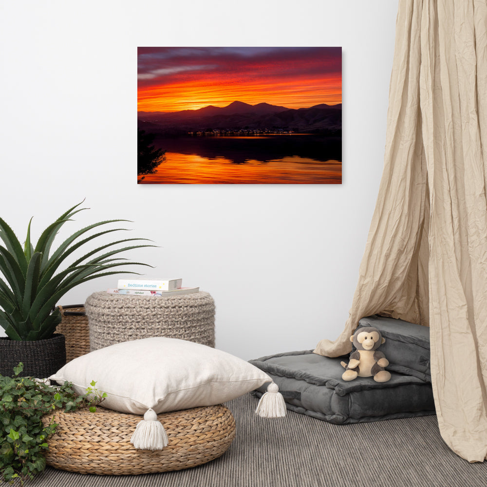 Crimson Hues Over Canberra