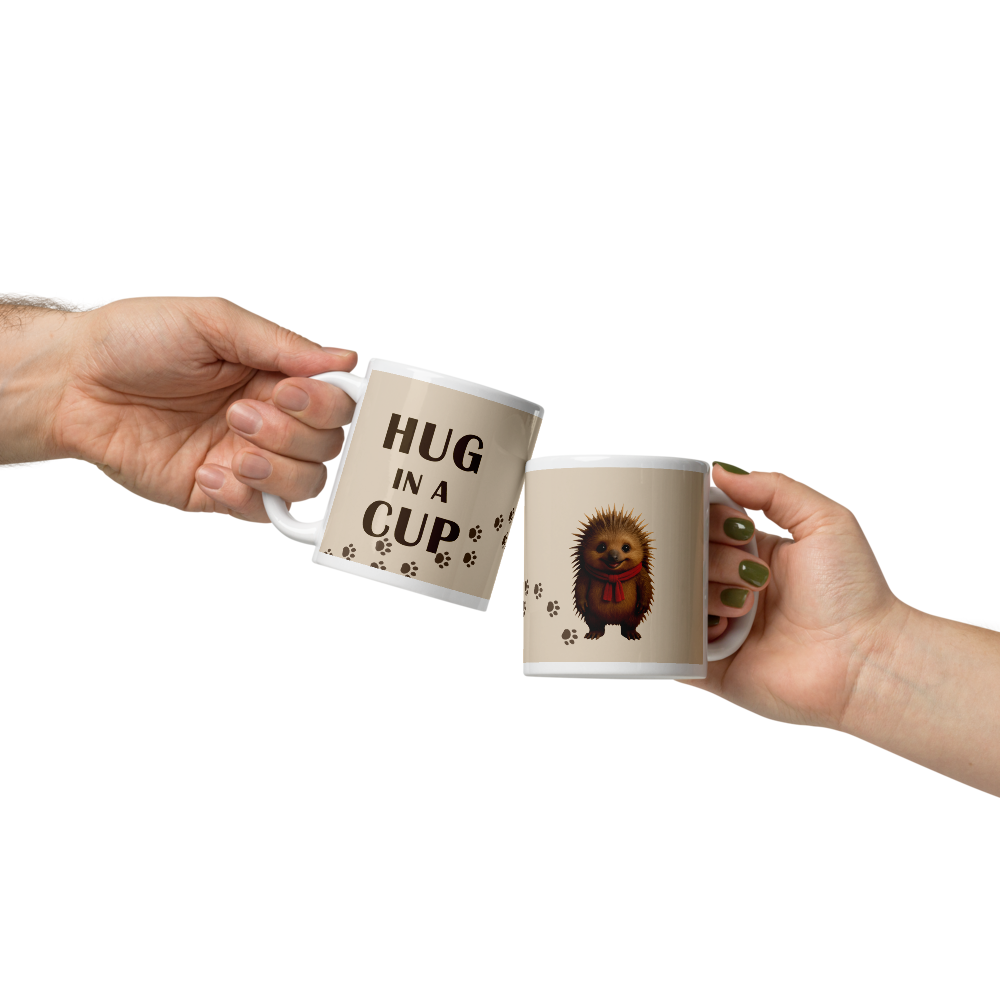 Hug in a Cup - Glossy Mug