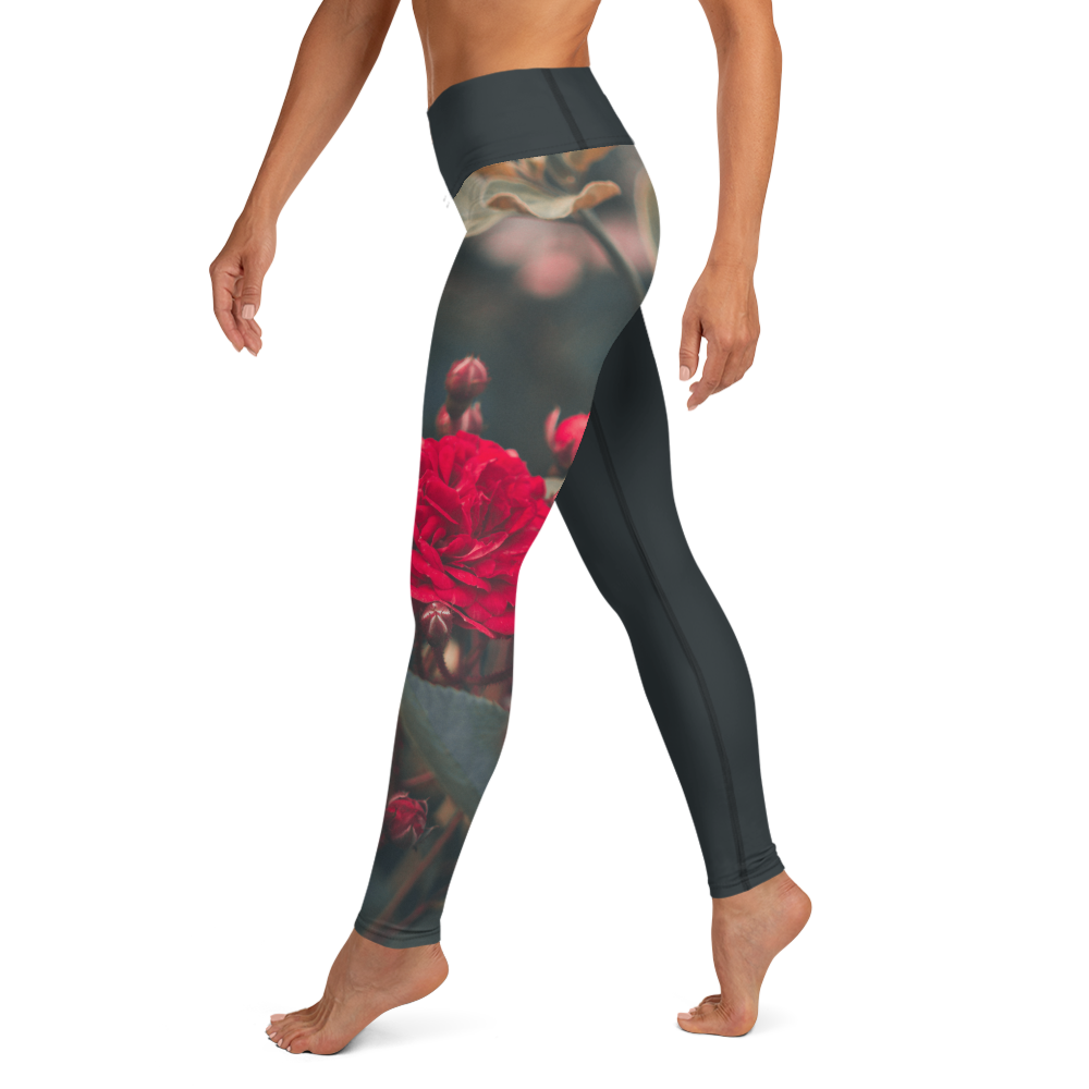 Blooms In Scarlet Leggings