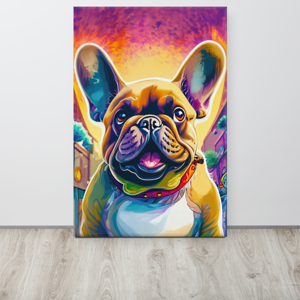 Frenchie at Sunset