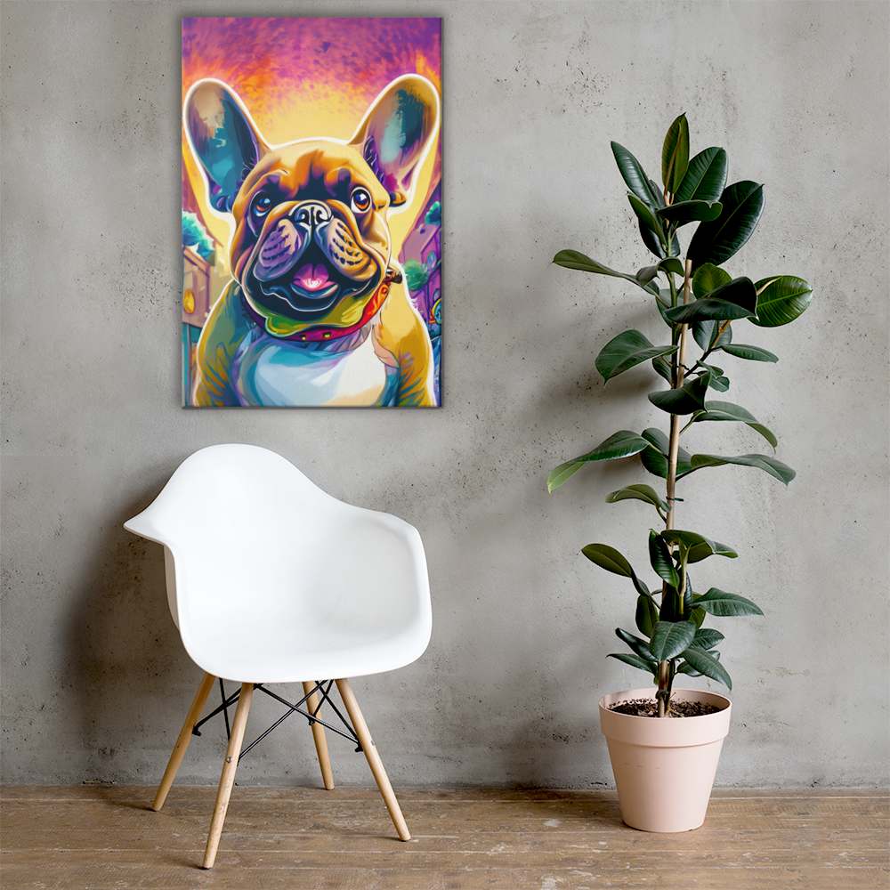 Frenchie at Sunset