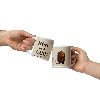 Hug in a Cup - Glossy Mug